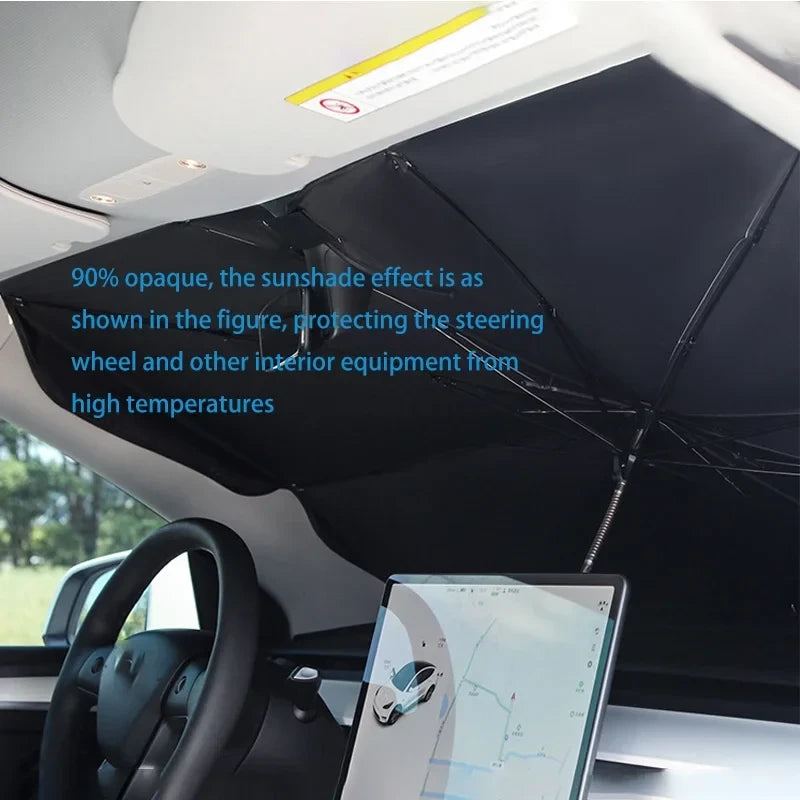 Retractable Windshield Sunshade
