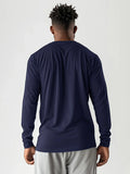 Men's Long Sleeve T-Shirts 5-Pack — Solid Color Crew Neck — image 1