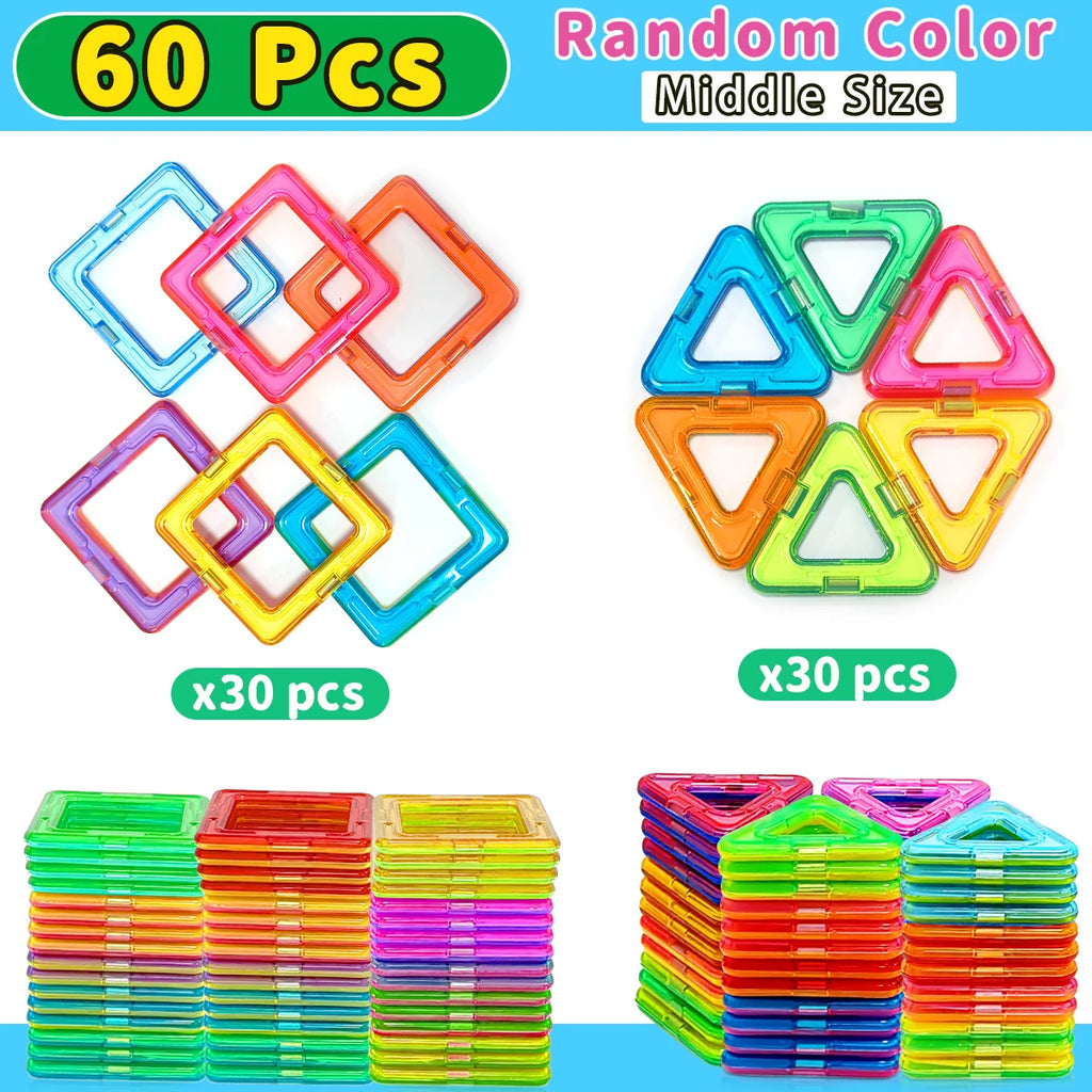 Kids Magnetic Building Blocks STEM construction toy set — 20 pieces for creative building