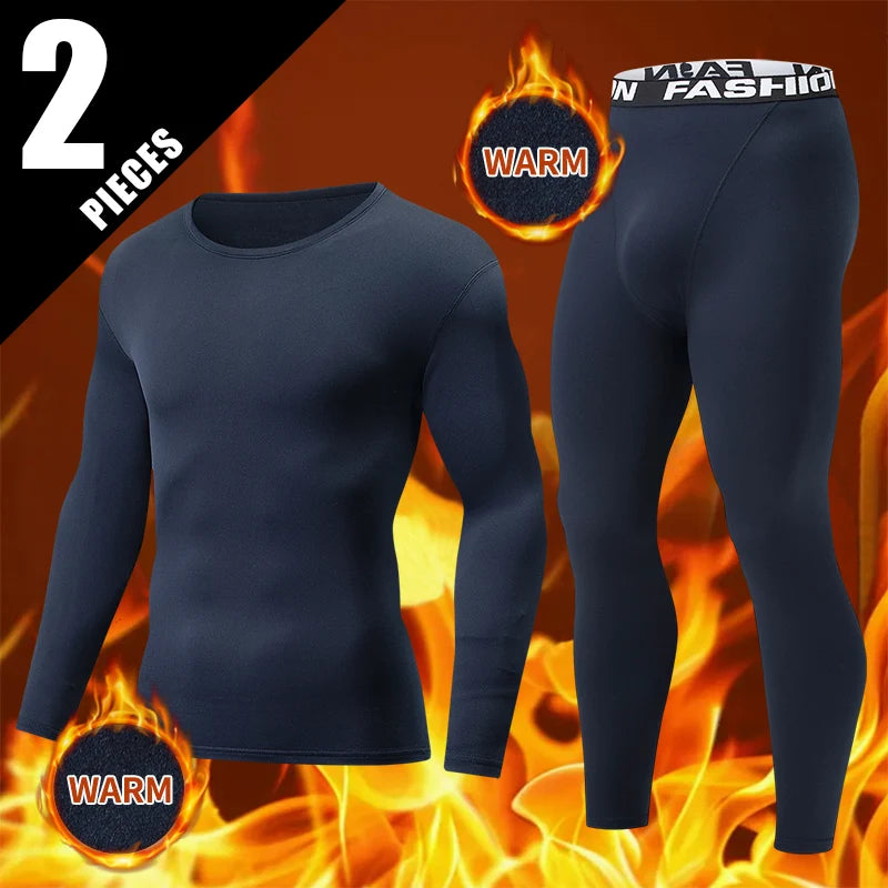 Men's Thermal Base Layer Set — Warm Long Sleeve Top & Pants — image 3