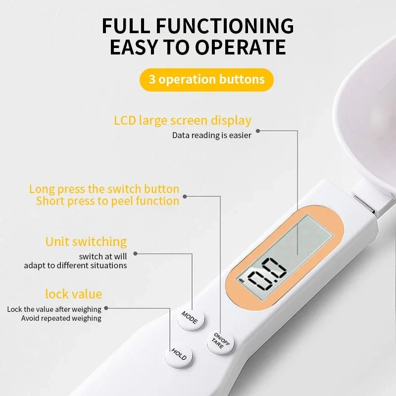 Digital Spoon Scale for Baking Flour
