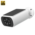 Solar Wireless Security Camera — 2.5K WiFi Outdoor Camera with Color Night Vision — White