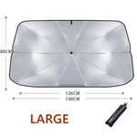 Retractable Windshield Sunshade
