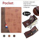 Vintage Leather Organizer Wallet