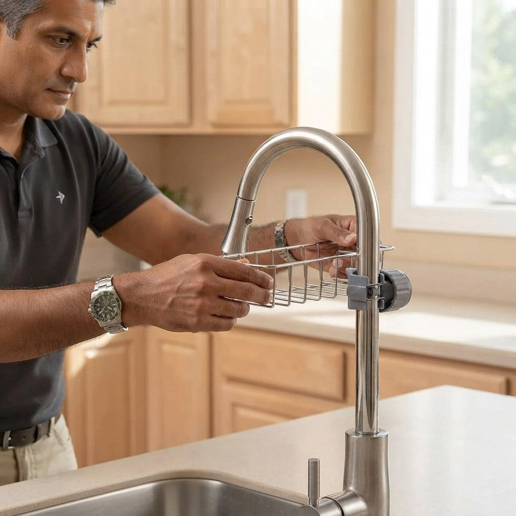 Kitchen Faucet Sponge Holder