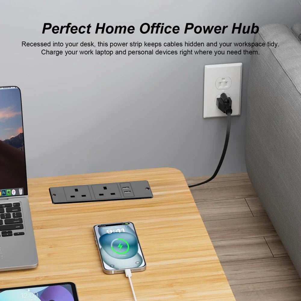 Recessed Sofa Power Strip